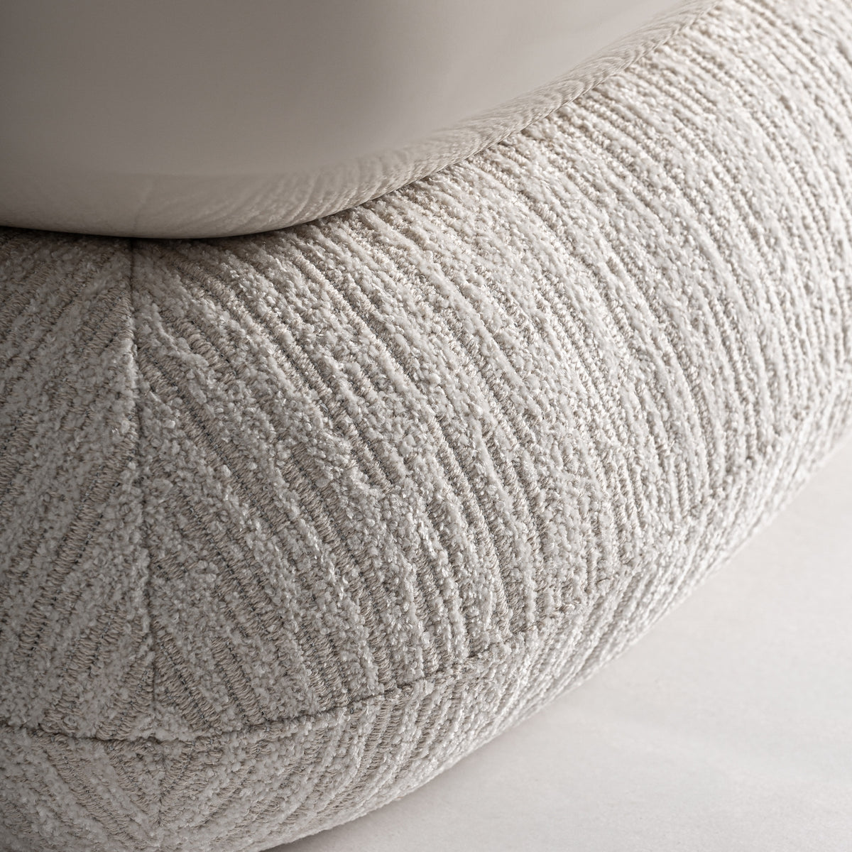 Reposapiés tapizado beige Utiel