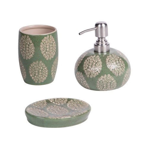 Set 3 Piezas Baño Esmeralda - pino_y_jacaranda
