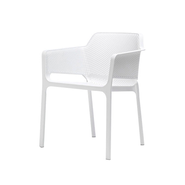 Set de 2 sillas de exterior apilable con brazos Melisa