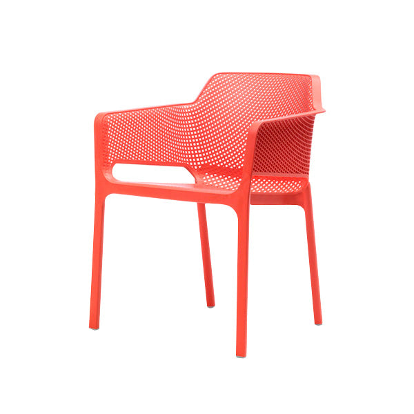 Set de 2 sillas de exterior apilable con brazos Melisa