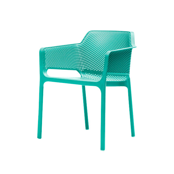 Set de 2 sillas de exterior apilable con brazos Melisa