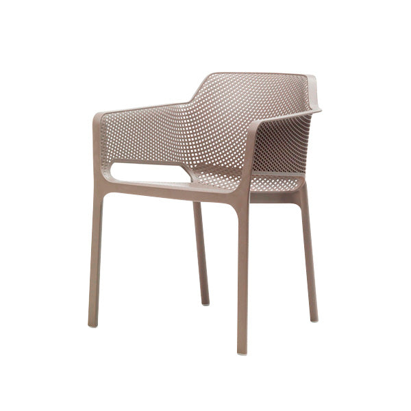 Set de 2 sillas de exterior apilable con brazos Melisa