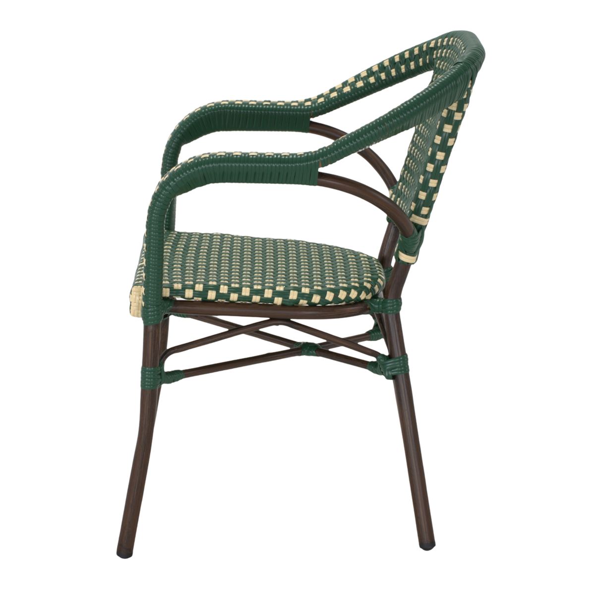 Set de 2 sillas de exterior con brazos Guido