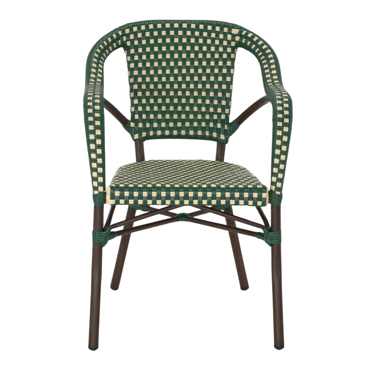 Set de 2 sillas de exterior con brazos Guido