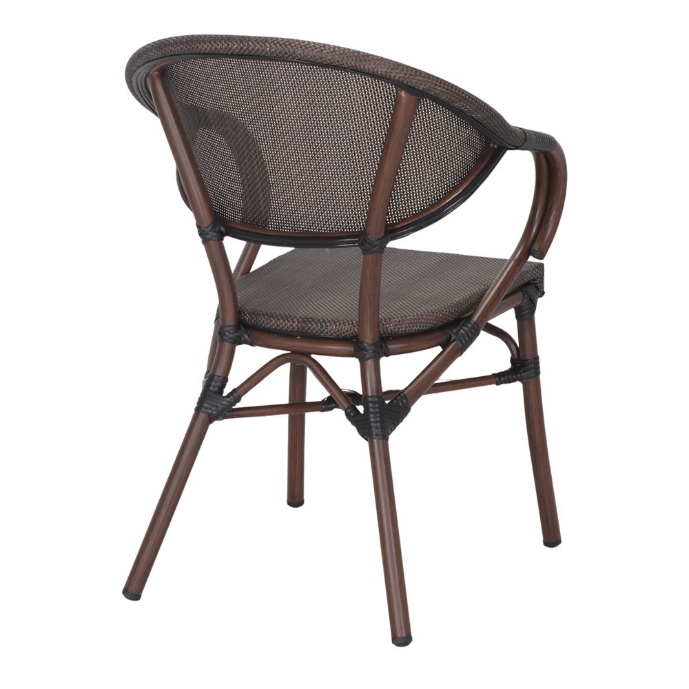 Set de 2 sillas de exterior de aluminio con brazos Imelda