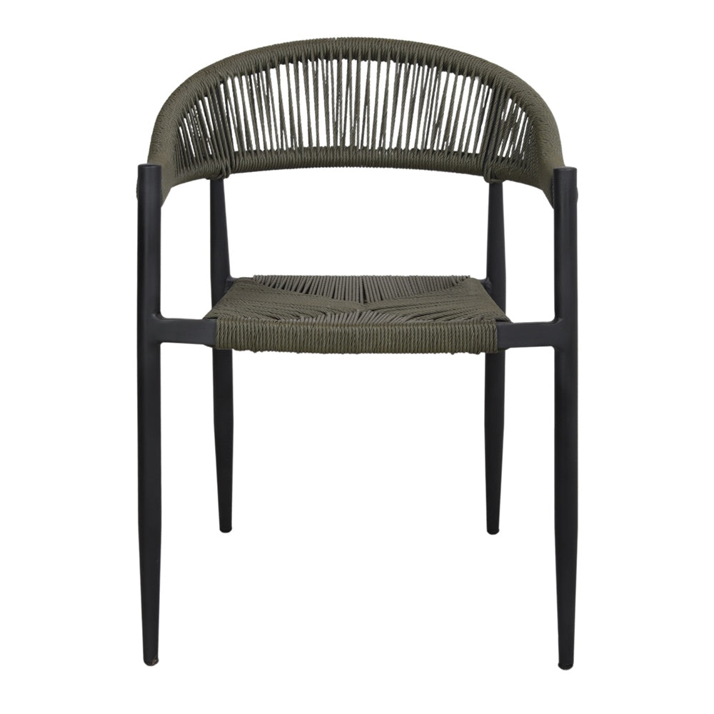 Set de 2 sillas de exterior de cuerda Achird