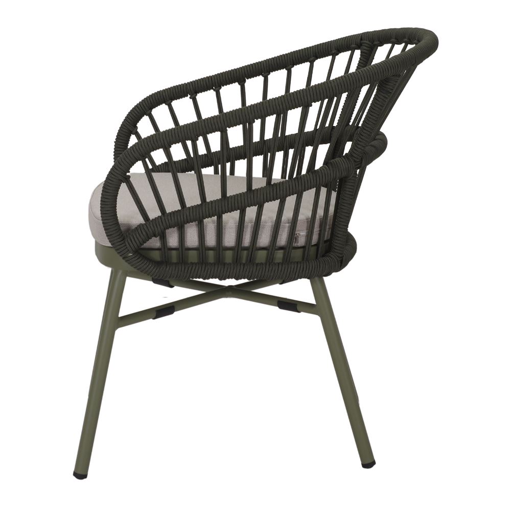 Set de 2 sillas de exterior de cuerda Nihal
