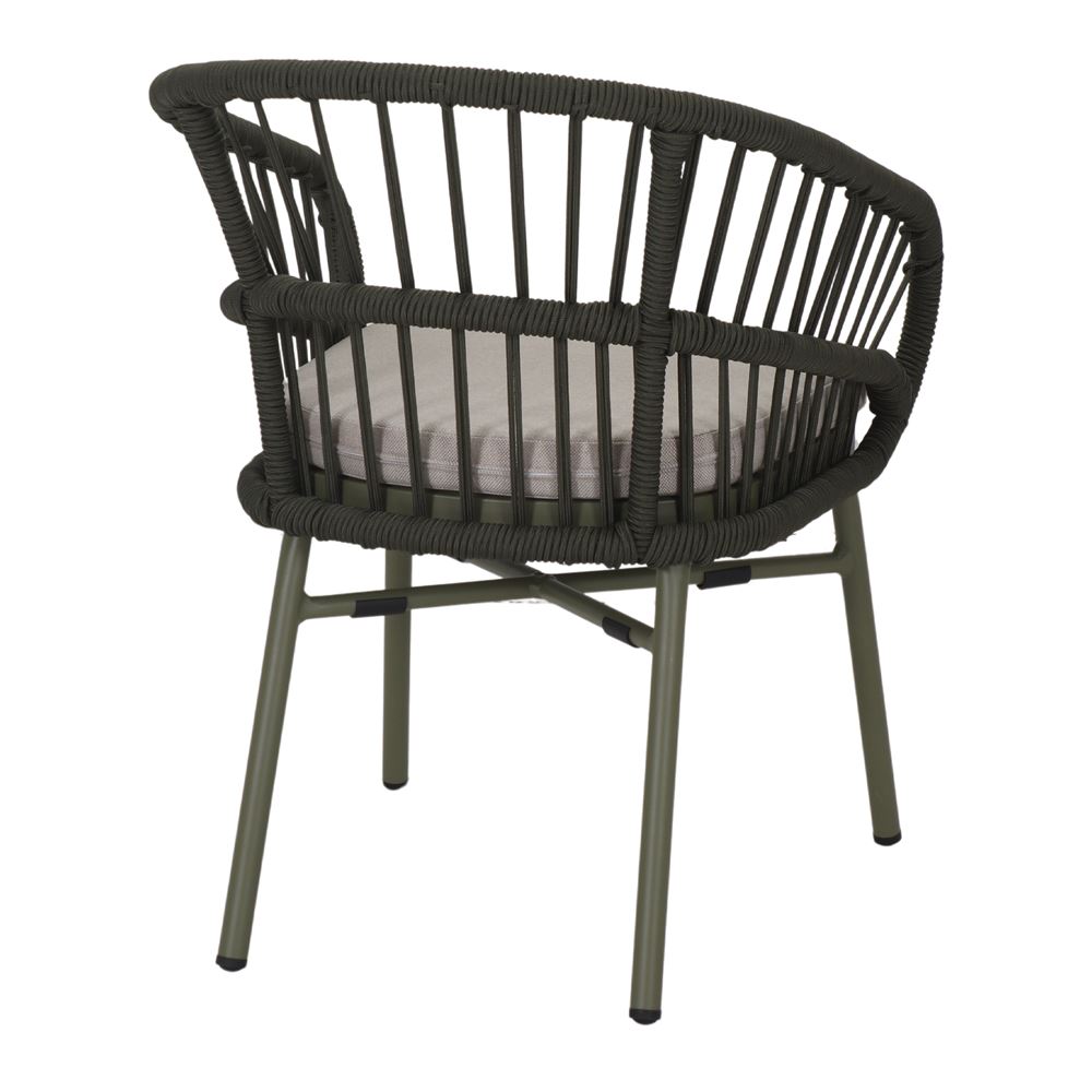 Set de 2 sillas de exterior de cuerda Nihal