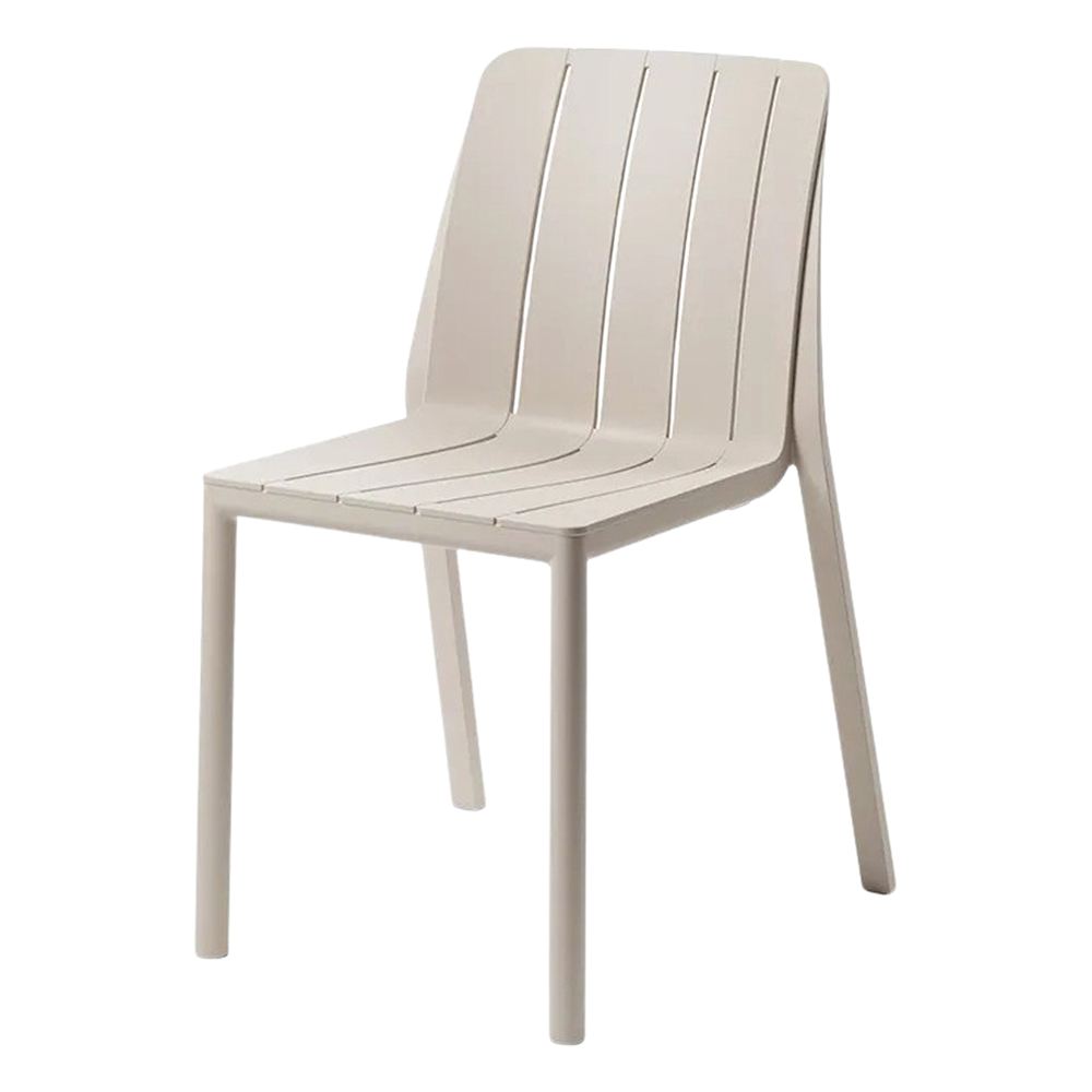 Set de 2 sillas de exterior de polipropileno Esteban