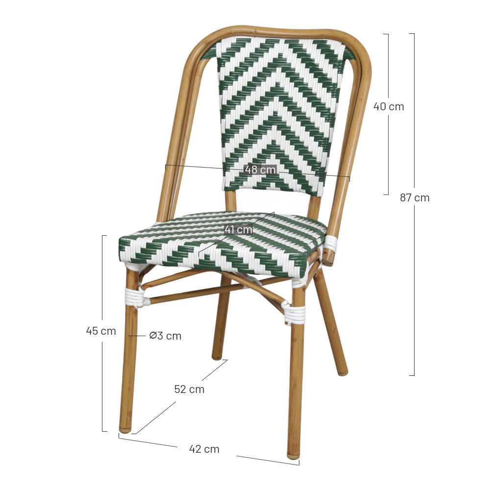 Set de 2 sillas de exterior de ratán sintético Acamar
