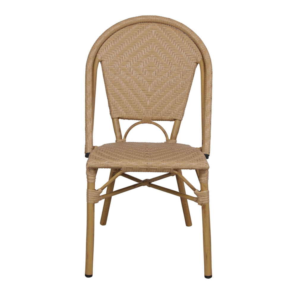 Set de 2 sillas de exterior de ratán sintético Amador