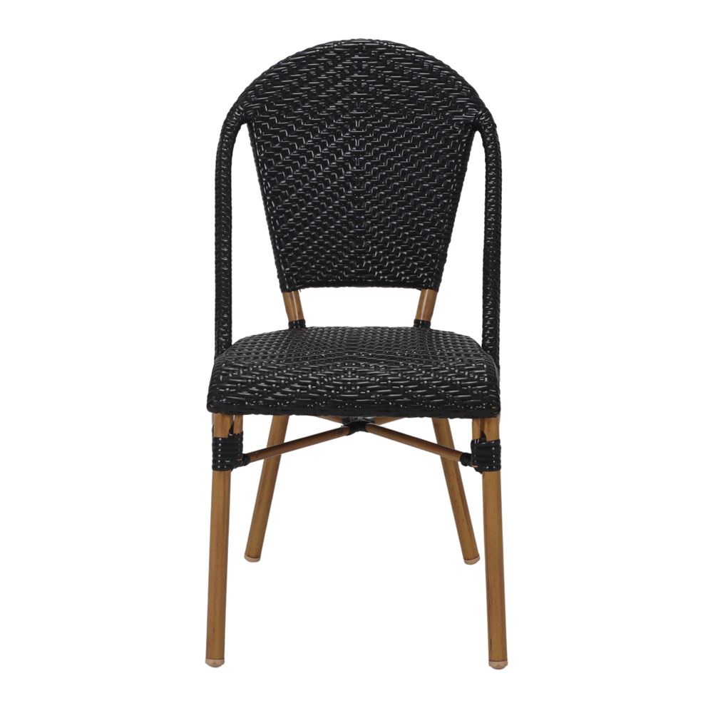 Set de 2 sillas de exterior de ratán sintético Menkar