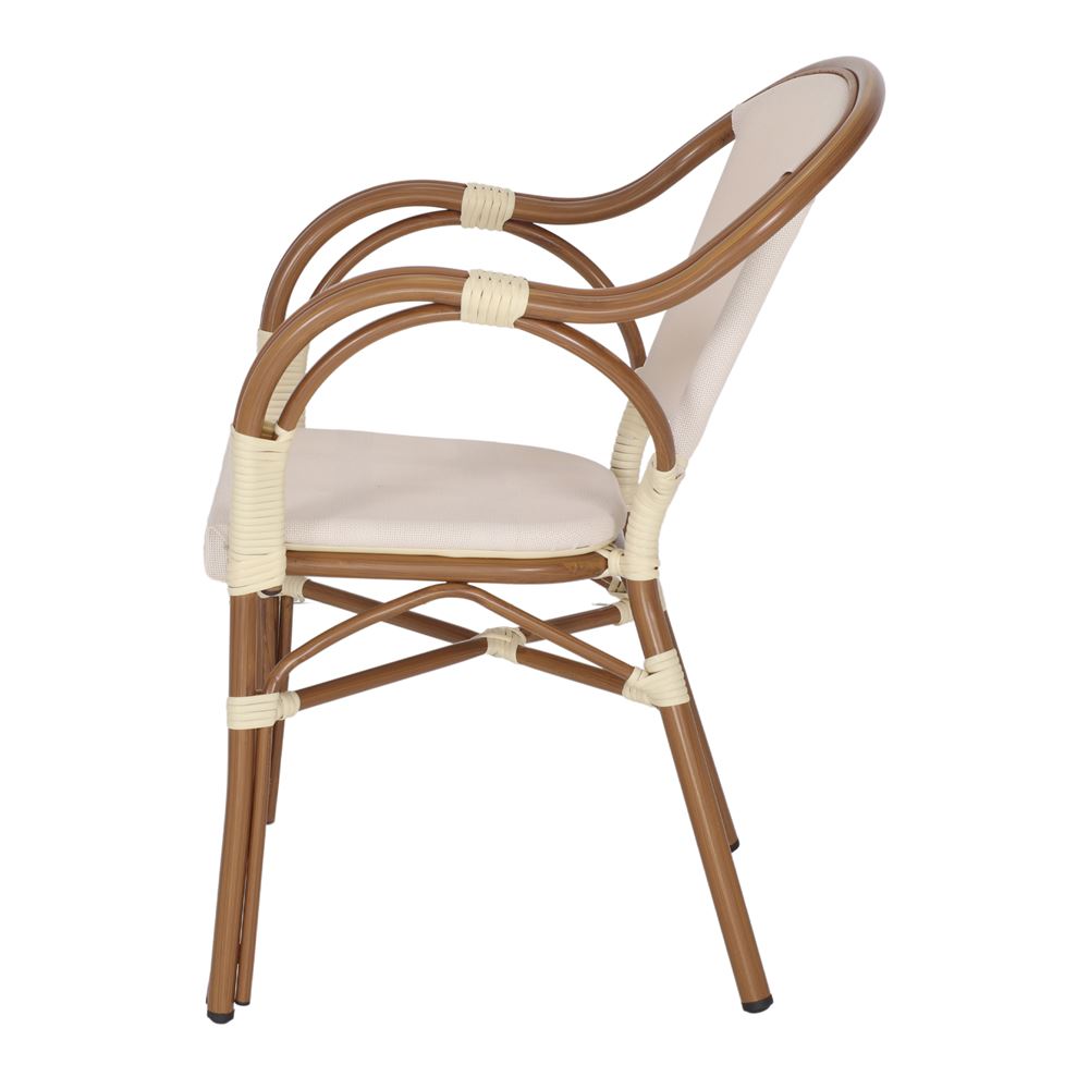 Set de 2 sillas de exterior de textilene Genaro