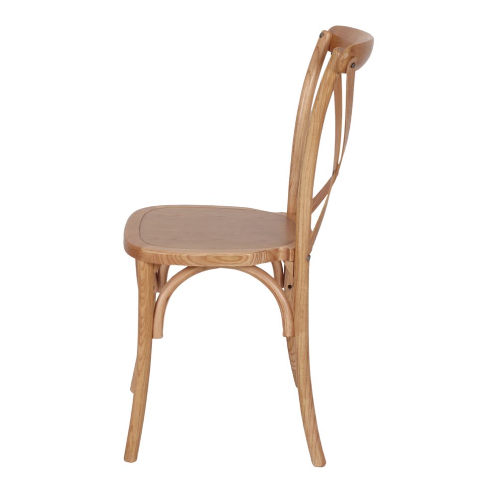 Set de 2 sillas de madera de olmo Armida