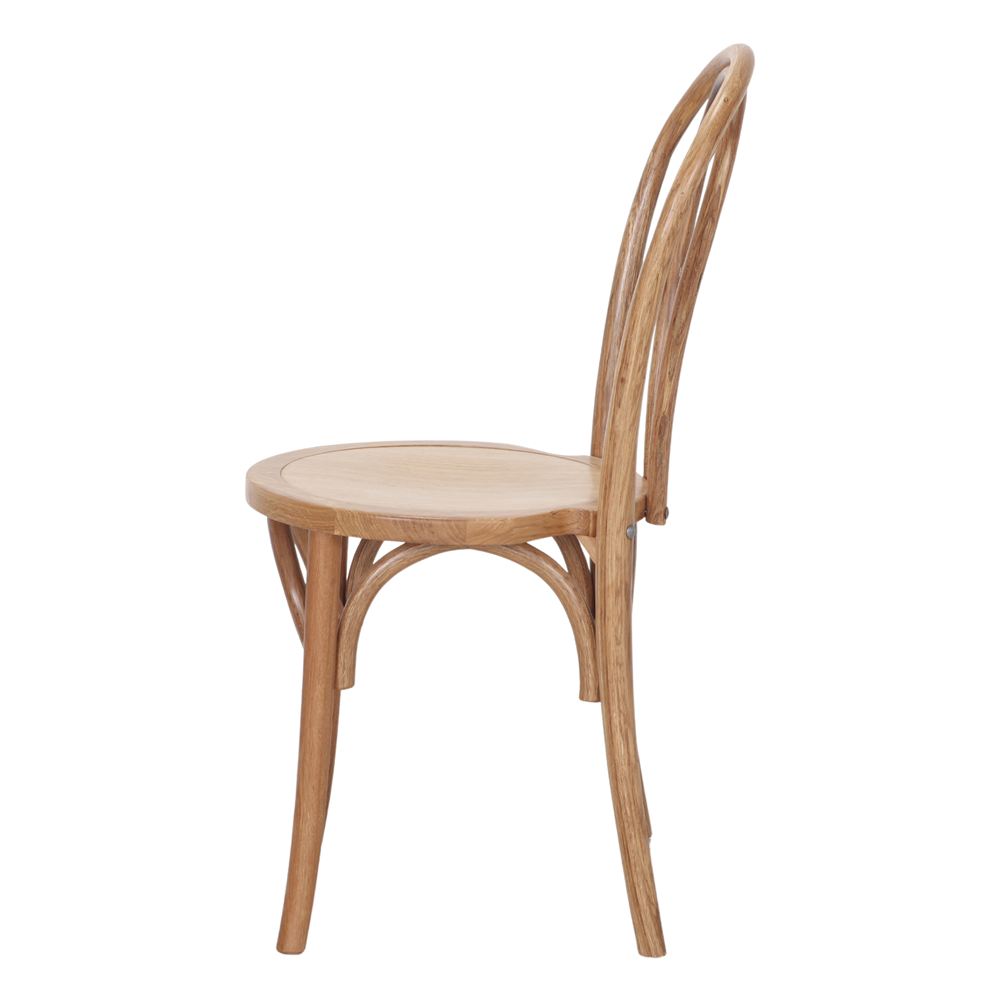 Set de 2 sillas de madera de roble Mauro