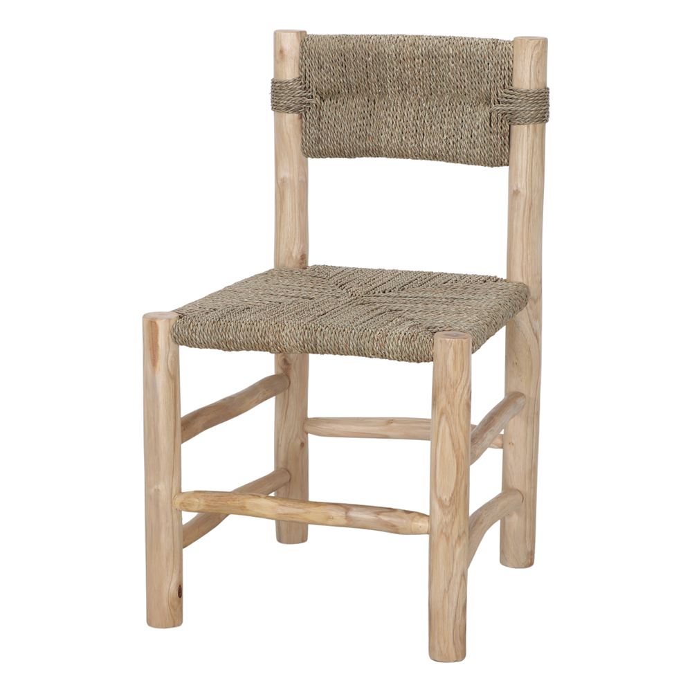 Set de 2 sillas de madera tropical Felipa