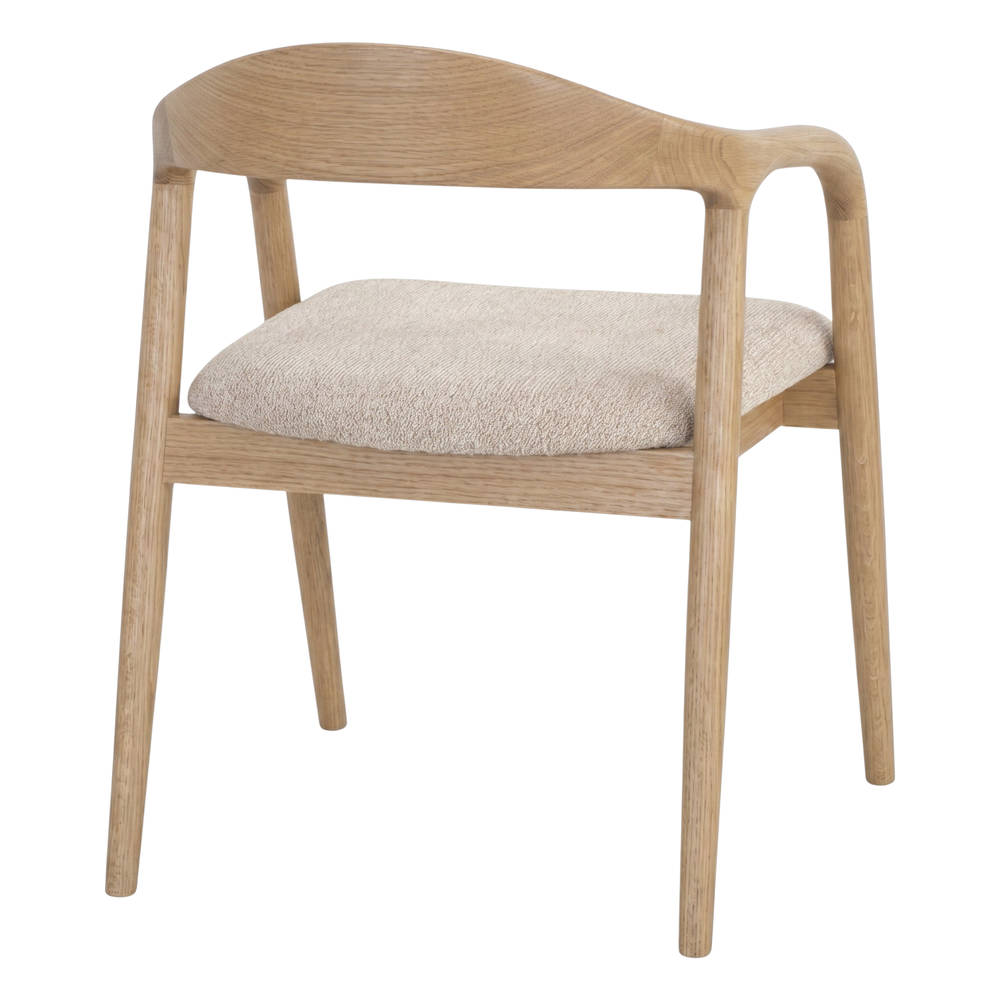 Set de 2 sillas de olmo torneado con brazos Nuria