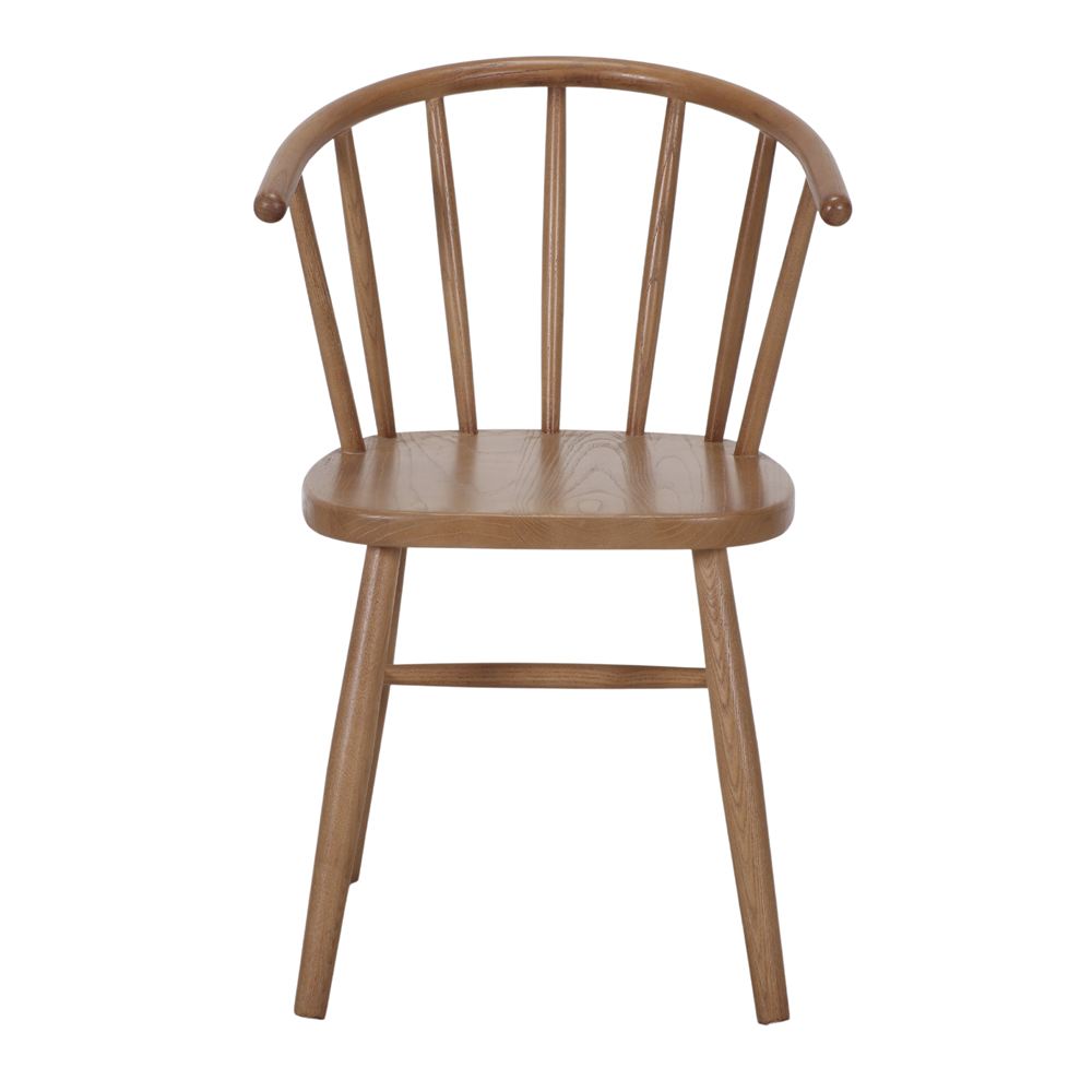 Set de 2 sillas de olmo torneado con brazos Ruggero