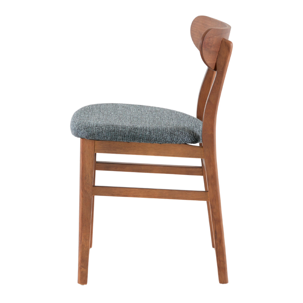 Set de 2 sillas de pino tapizadas Clarice