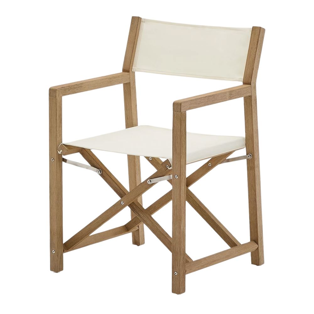 Set de 2 sillas plegables de acacia Calista