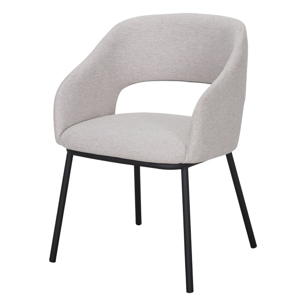 Set de 2 sillas tapizadas con brazos Aurelio