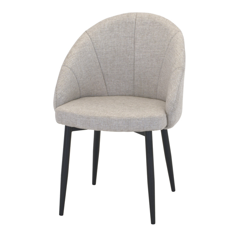 Set de 2 sillas tapizadas con patas de aguja Amaro