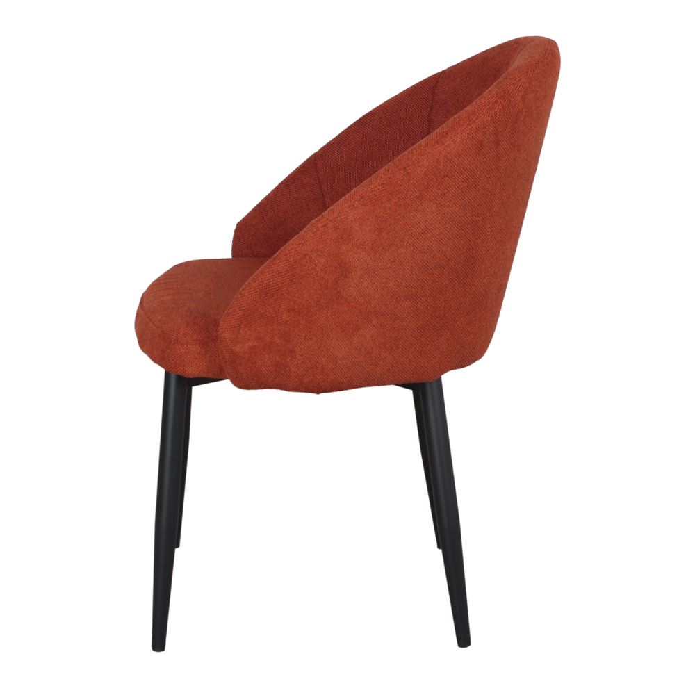 Set de 2 sillas tapizadas con patas de aguja Amaro