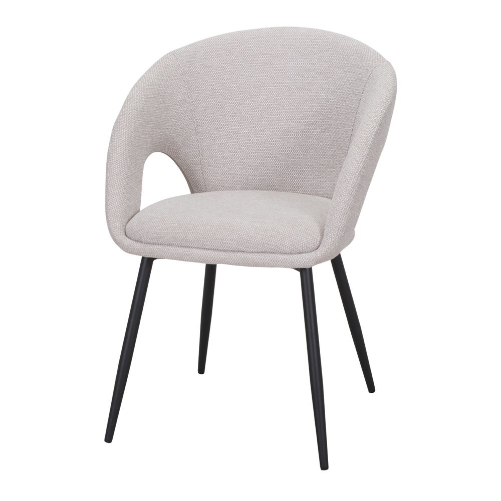 Set de 2 sillas tapizadas con patas de aguja Evelyn