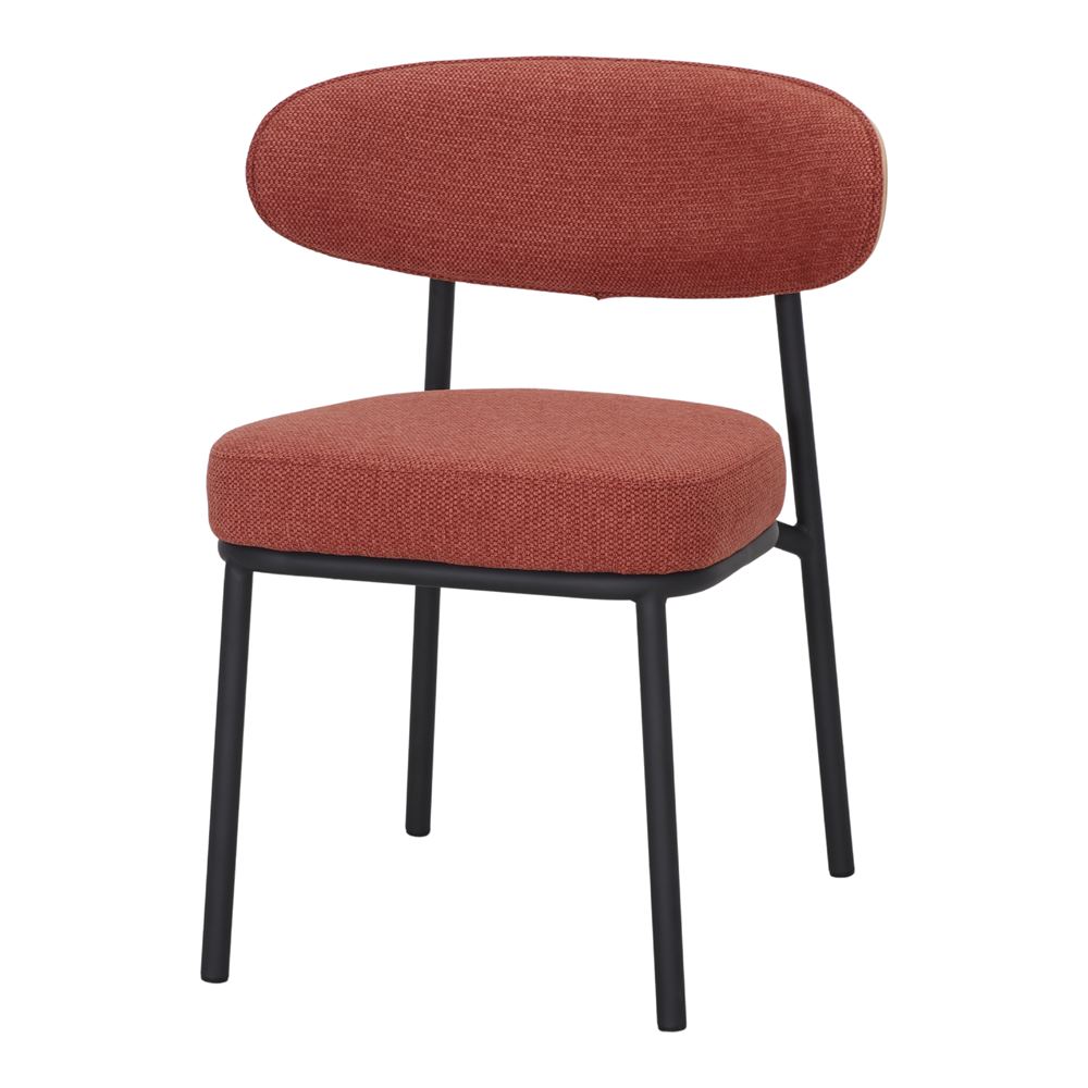 Set de 2 sillas tapizadas con respaldo de madera Ines