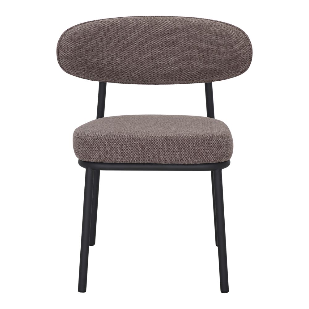 Set de 2 sillas tapizadas con respaldo de madera Ines