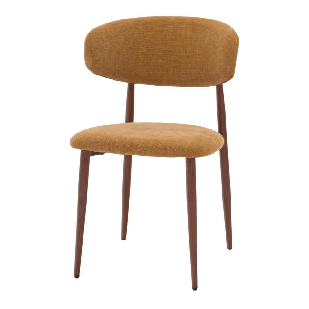Set de 2 sillas tapizadas efecto madera Nereida