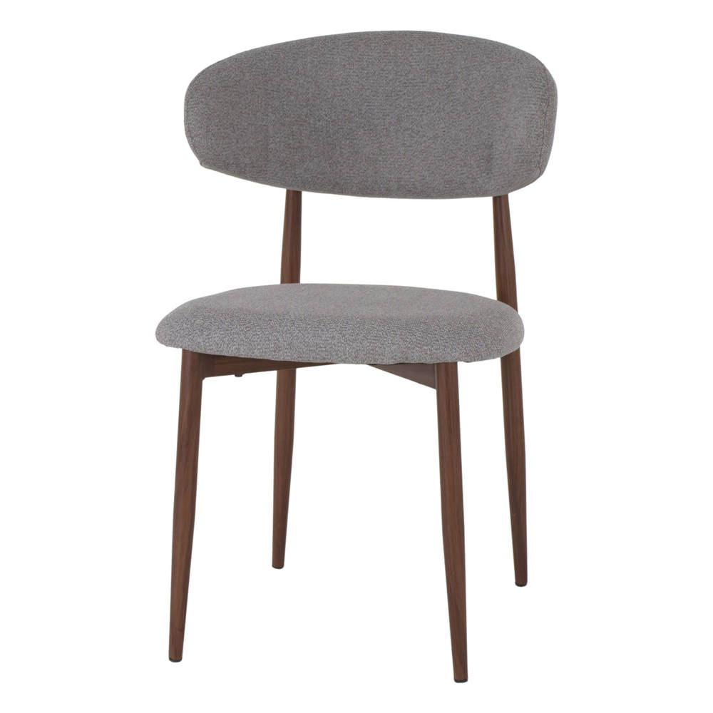 Set de 2 sillas tapizadas efecto madera Nereida