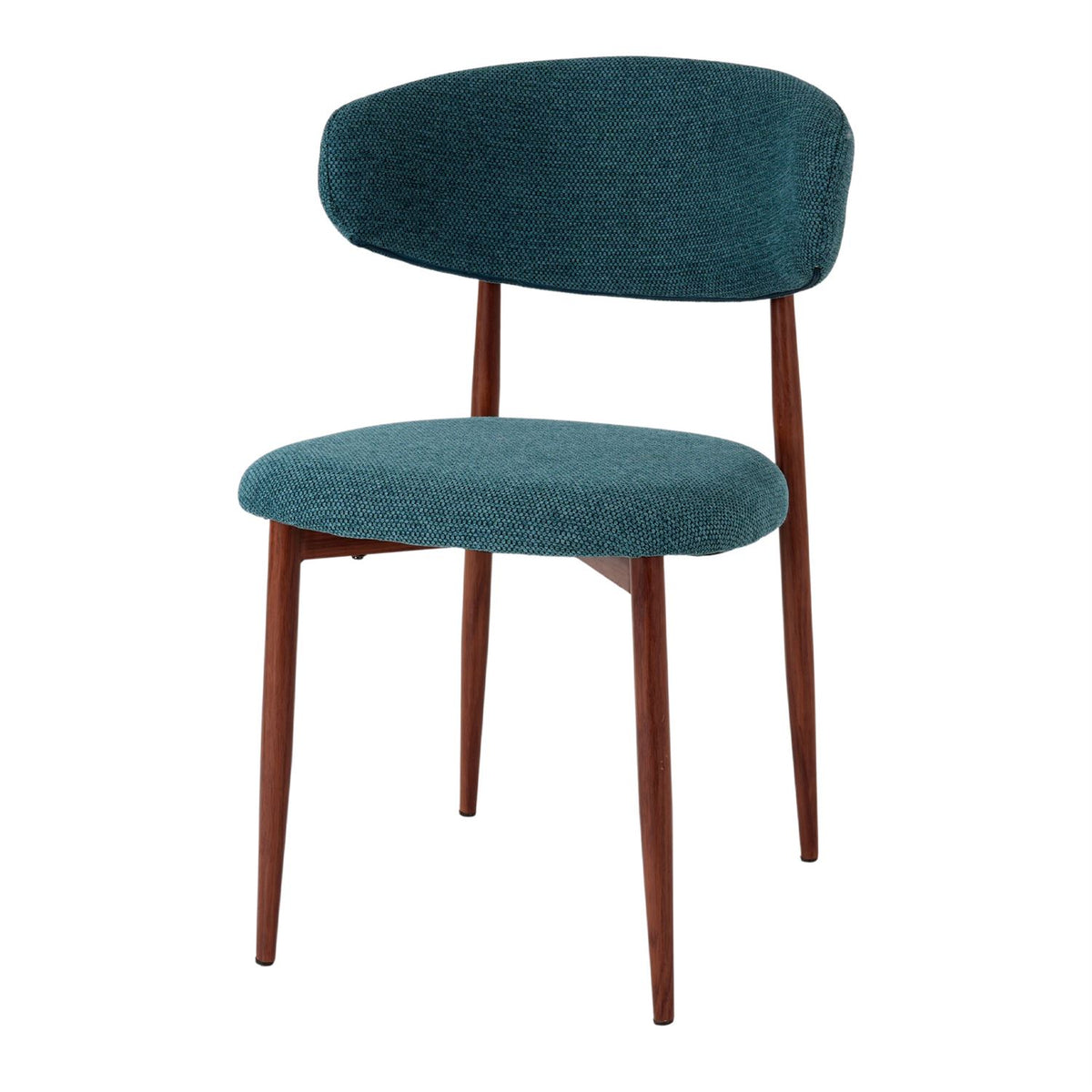 Set de 2 sillas tapizadas efecto madera Nereida