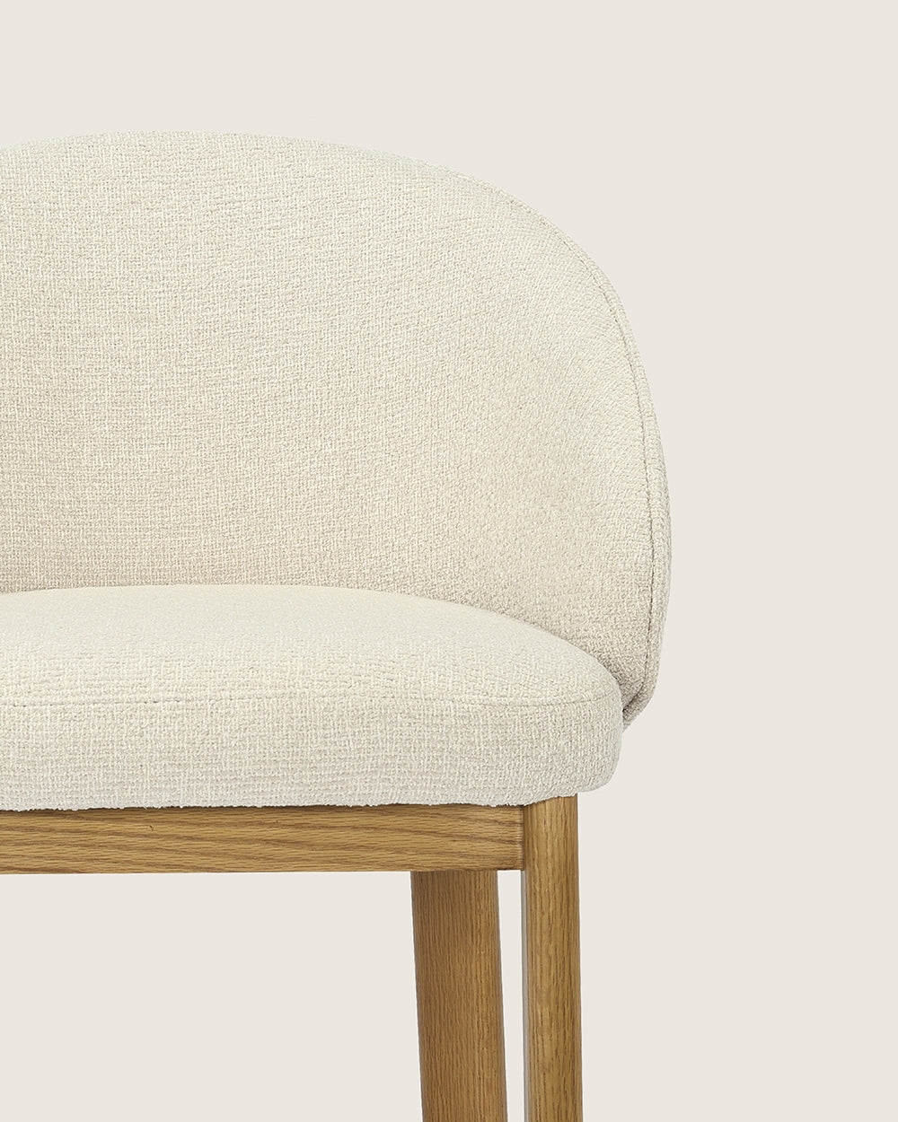 Set de 2 taburetes altos Talia roble Dolmen Beige