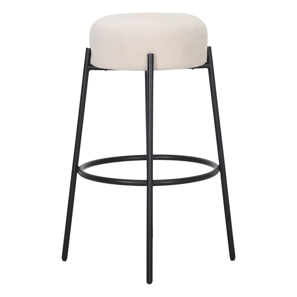 Set de 2 taburetes altos tapizados Thierry