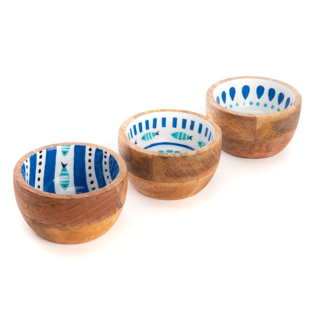 Set de 3 Cuencos Pequeños de Madera Beirut - pino_y_jacaranda