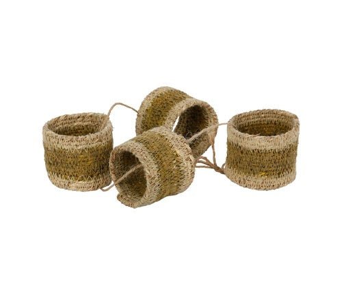 Set de 4 Servilleteros Anillo Natural - pino_y_jacaranda