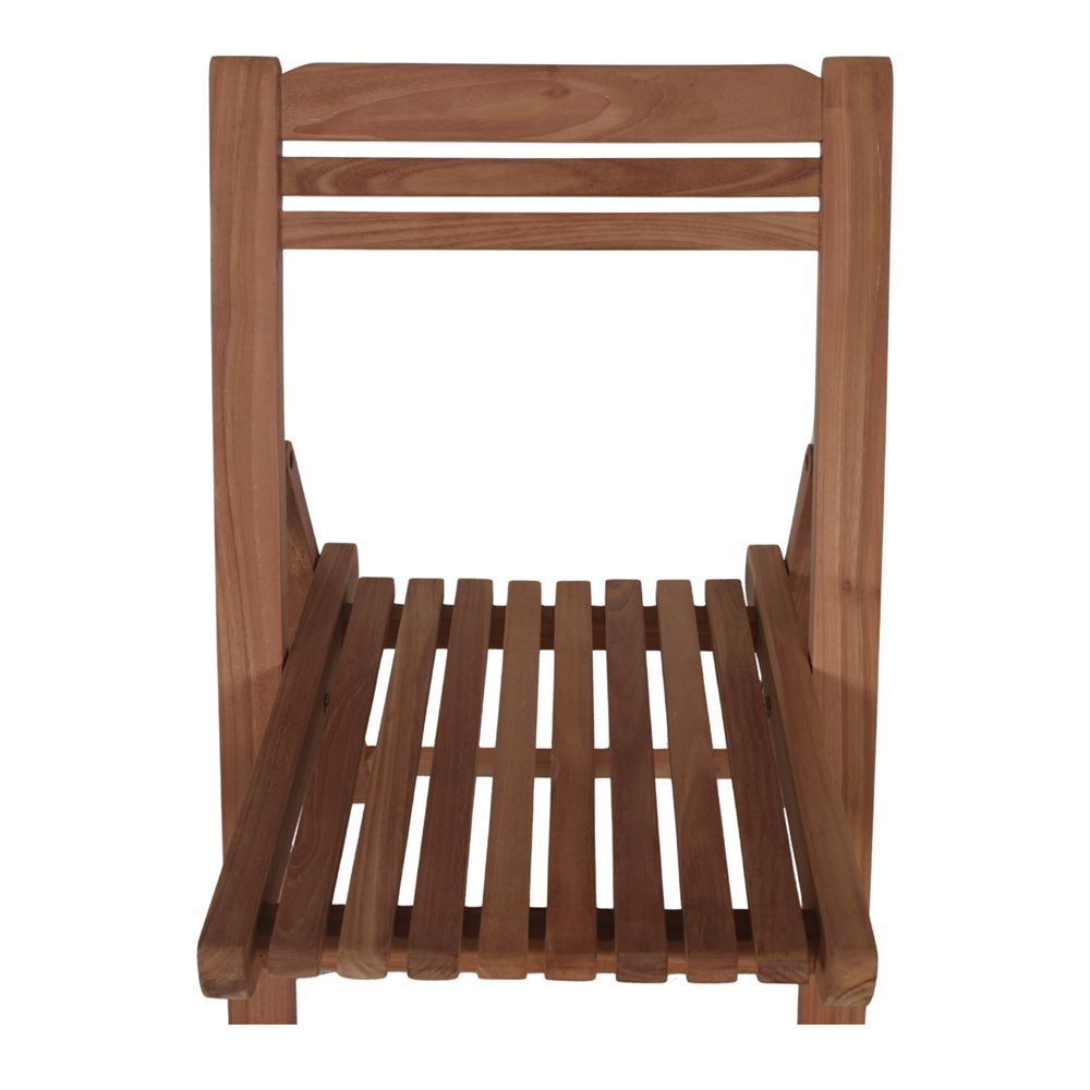 Set de 4 sillas plegables de teca Hugo