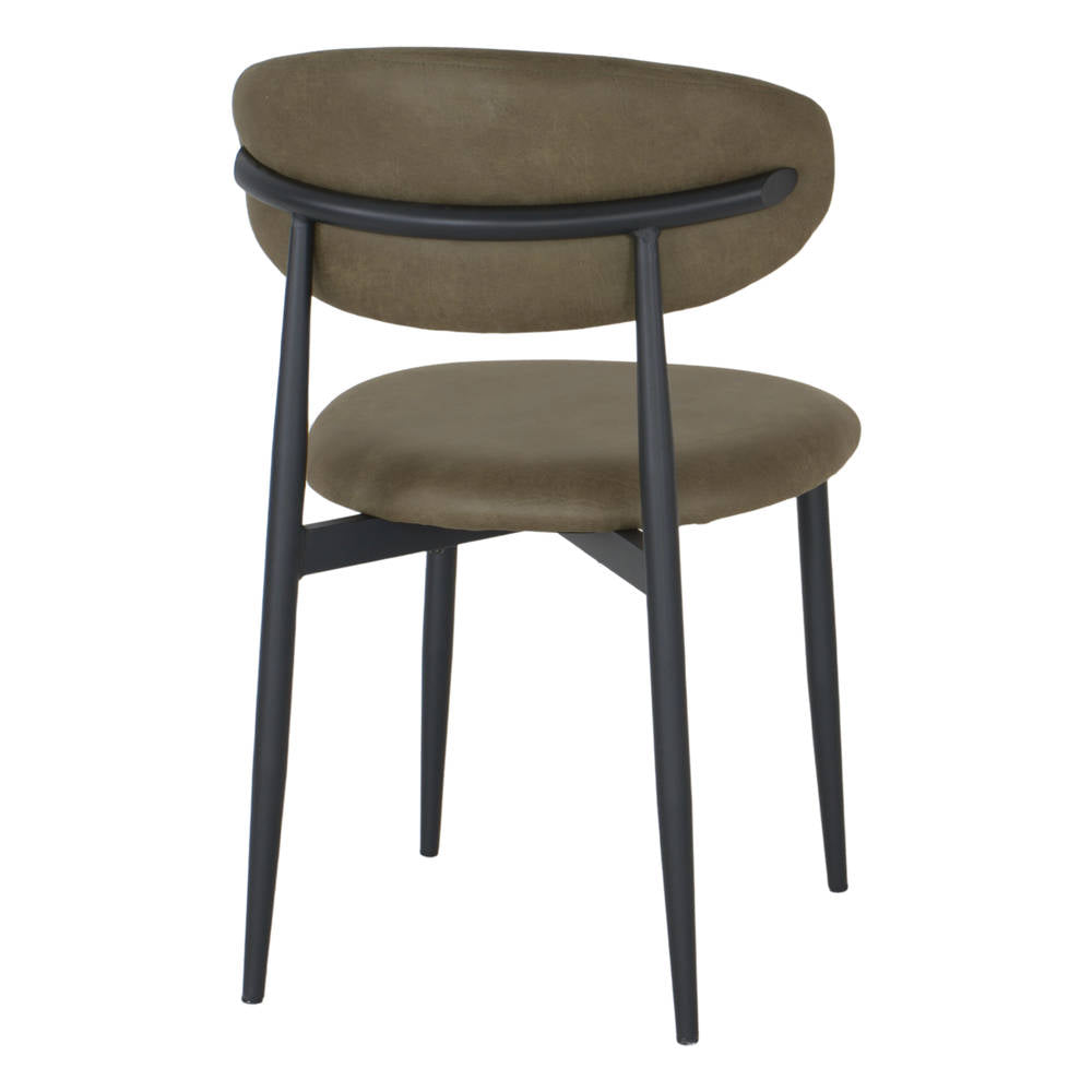 Set de 4 sillas tapizadas con patas de aguja Antares