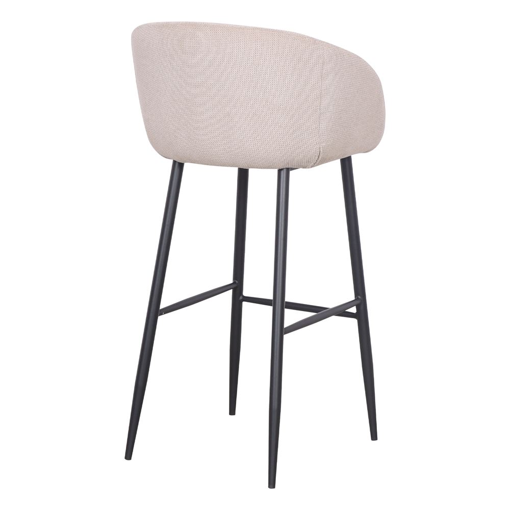 Set de 4 taburetes altos tapizados Luchino