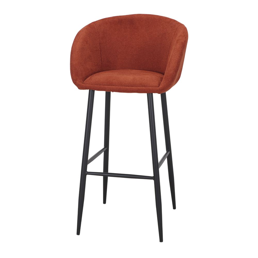 Set de 4 taburetes altos tapizados Luchino