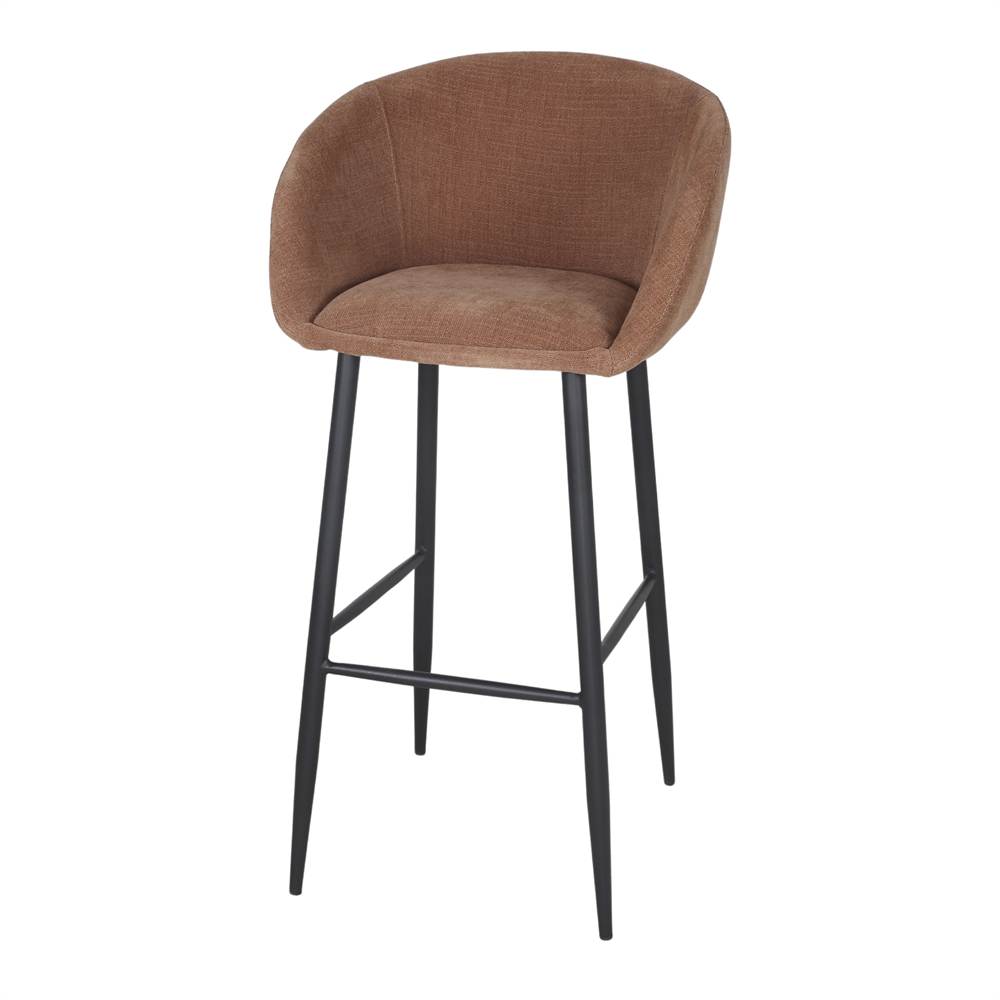 Set de 4 taburetes altos tapizados Luchino