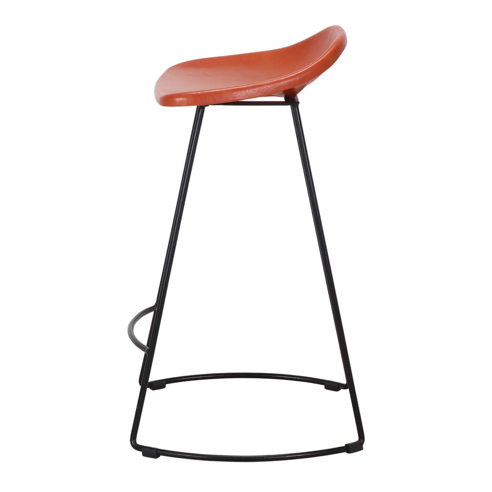 Set de 4 taburetes de cocina de piel Sarah