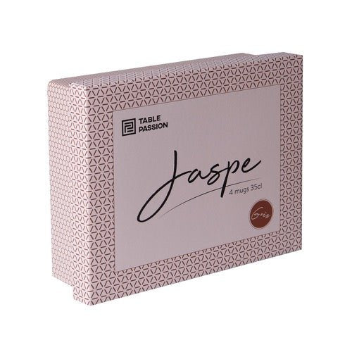 Set de 4 Tazas Blanco Relieve - pino_y_jacaranda