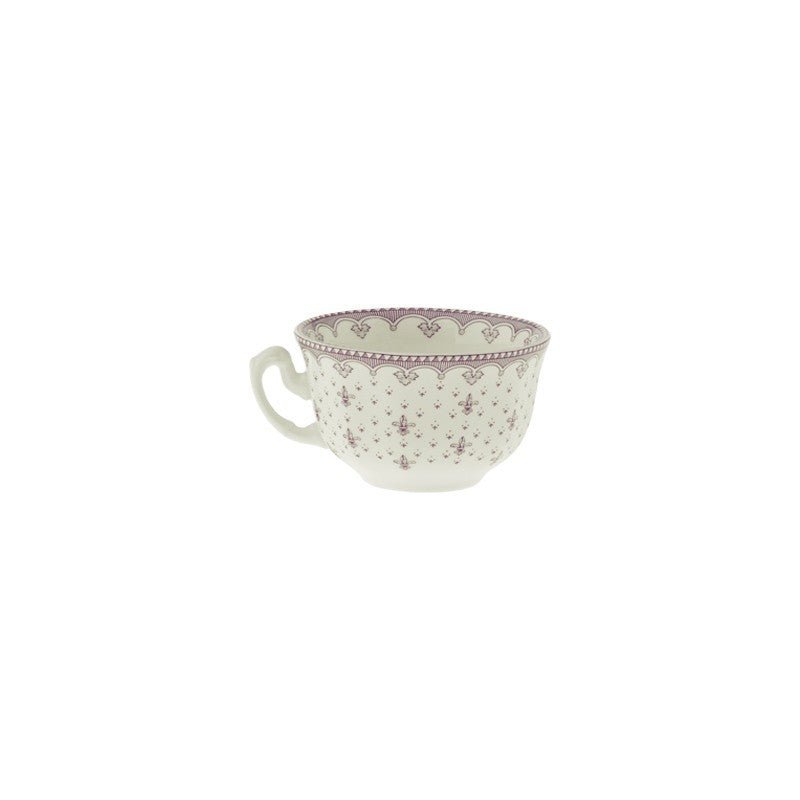 Set de 4 Tazas de Té con Platillos Colección Flor de Lis Rosa - #pino_y_jacaranda#