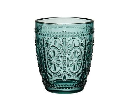 Set de 6 Vasos Labrados Mar Verde - pino_y_jacaranda