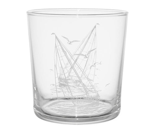 Set de 6 Vasos Veleros y Gaviotas - pino_y_jacaranda