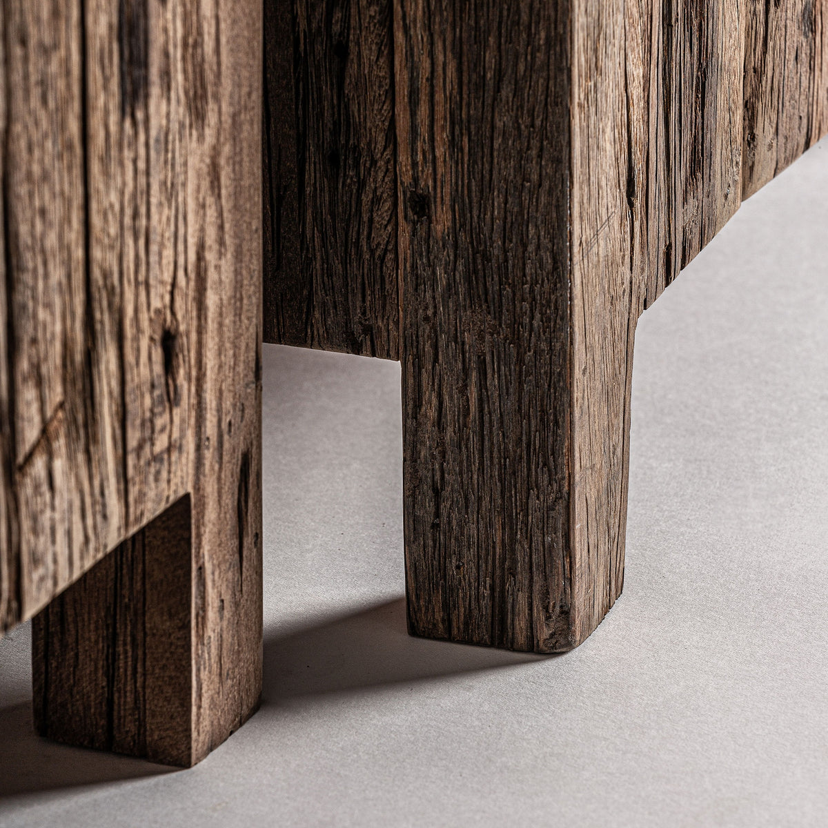 Set de dos maceteros de madera recuperada Lavanda