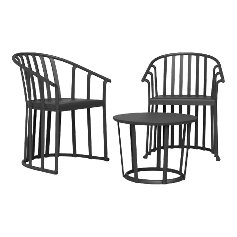Set de exterior de 2 sillones y mesa Calisto