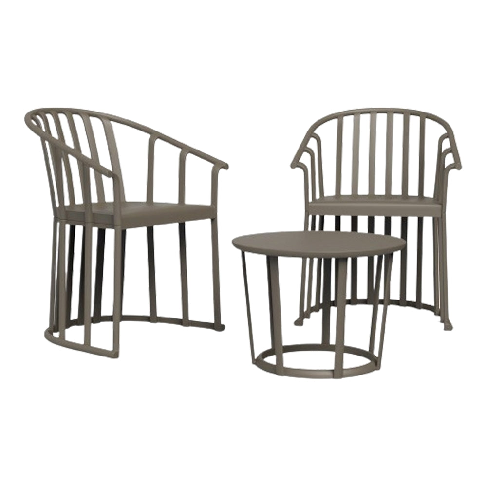 Set de exterior de 2 sillones y mesa Calisto